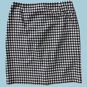 Vintage 90s High Waist Black Gingham Pencil Skirt